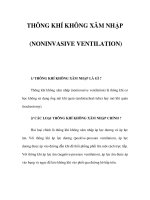 THÔNG KHÍ KHÔNG XÂM NHẬP (NONINVASIVE VENTILATION) ppsx