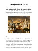 Mua gì khi đến Italia? potx