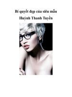 Bí quyết đẹp của siêu mẫu Huỳnh Thanh Tuyền pptx
