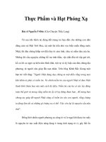 Thực Phẩm và Hạt Phóng Xạ pptx