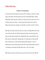 Nghệ thuật sống Chuyện Của Dòng Sông ppt