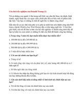 Câu hỏi trắc nghiệm của Donald Trump (1) docx