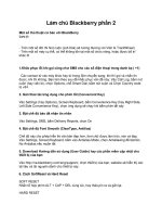 Làm chủ Blackberry phần 2 pptx