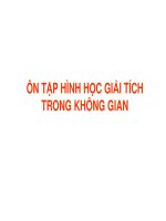 ôn tập hình học giải tích trong không gian