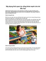 Xây dựng thói quen ăn uống khỏe mạnh cho trẻ tiểu học pptx