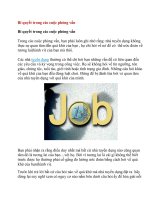 Bí quyết trong các cuộc phỏng vấn pot