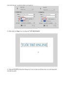 Tạo ảnh động theo phương pháp frame by frame và motion tween part2 ppt