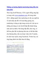 Những xu hướng digital marketing hàng đầu cho năm 2011 ppsx