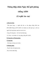 Thông điệp nhân Ngày thế giới phòng chống AIDS (Cơ-phi An- na) ppsx