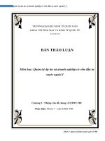 Những vấn đề chung về quản trị doc