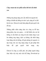 Chạy mượt mà các phần mềm đòi hỏi cấu hình cao pdf