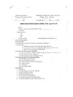 BB bàn giao công tác quản lý