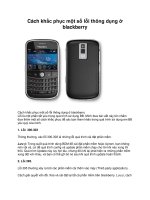 Cách khắc phục một số lỗi thông dụng ở blackberry doc