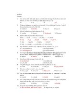 Đề Trắc Nghiệm Hóa 12