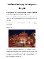 10 điểm đến Giáng Sinh đẹp nhất thế giới pdf