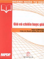 Giá và chiến lược giá - Ths.Nguyễn Quỳnh Chi phần 1 pptx