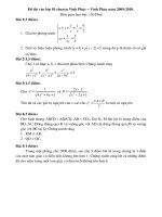 Đề thi tuyển sinh môn Toán lớp 10 năm học 2010-2011