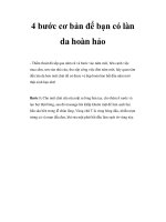 4 bước cơ bản để bạn có làn da hoàn hảo ppsx