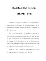 Huyết Khối Tĩnh Mạch Sâu (HKTMS – DVT) potx