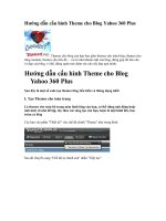 Hướng dẫn cấu hình Theme cho Blog Yahoo 360 Plus