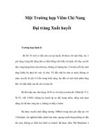 Một Trường hợp Viêm Chỉ Nang Đại tràng Xuất huyết pdf