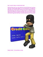 Bảo vệ quyền riêng tư: tránh identity theft pptx