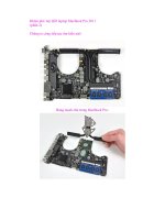 Khám phá ''''nội thất'''' laptop MacBook Pro 2011 (phần 2) docx