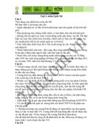 ĐÁP ÁN  ĐH SỬ - C -2010