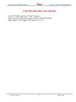 Code Đôi chim nhảy trên cảnh đào