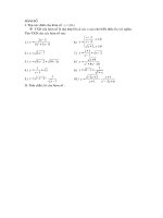 BÀI TẬP HÀM SỐ 10