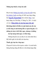 Những loại thuốc có hại cho mắt pot