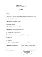 UNIT 7 (cont’d) Write ppt