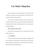 Các Thuốc Chống Đau pptx