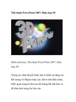 Thủ thuật PowerPoint 2007: Hiệu ứng 3D potx