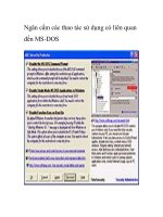 Ngăn cấm các thao tác sử dụng có liên quan đến MS-DOS pot
