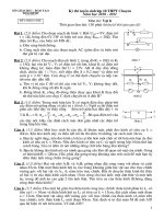 Kỳ thi tuyển sinh lớp 10 THPT Chuyên Lý Thái Bình Năm