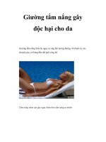 Giường tắm nắng gây độc hại cho da docx