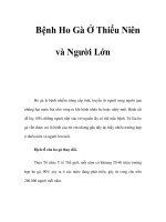 Bệnh Ho Gà Ở Thiếu Niên và Người Lớn pdf