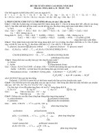 trả lời chi tiết câu hỏi lý thuyết đề CĐ 2010