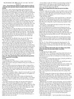 NGÂN HÀNG CÂU HỎI LỊCH SỬ CÁC HỌC THUYẾT KINH TẾ pdf