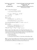 Đề thi chuyên Toán tỉnh Hưng Yên năm học 2010 - 2011
