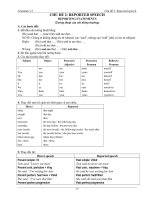 CHỦ ĐỀ 2 - REPORTED SPEECH
