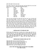 22 XEM NGÀY GIỜ TỐT-XẤU - BẢNG TÌM NĂM TUỔI SAO HẠN