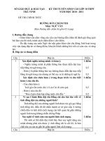 hướng dẫn chấm môn Văn Tuyển sinh lớp 10