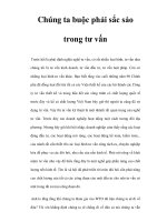 Chúng ta buộc phải sắc sảo trong tư vấn doc