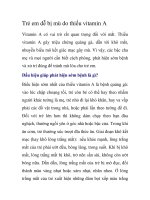 Trẻ em dễ bị mù do thiếu vitamin A docx