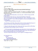 Bảng có lời chào của quản trị viên