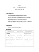 Period 55 - UNIT 9: NATURAL DISASTERS - Lesson 2 pptx