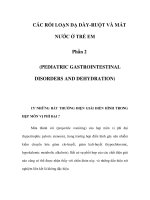 CÁC RỐI LOẠN DẠ DÀY-RUỘT VÀ MẤT NƯỚC Ở TRẺ EM - Phần 2 pdf