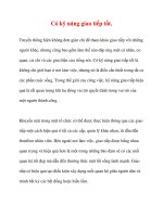 Có kỹ năng giao tiếp tốt pot